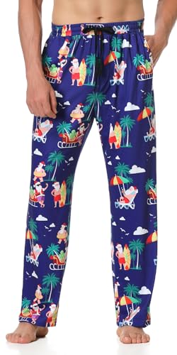MERIABNY Mens Christmas Pajama Pants Holiday Pajamas for Lounging Sleeping Party