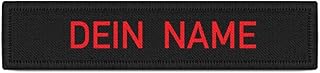 Copytec Parche para nombre personalizable, color negro y rojo, número 39625