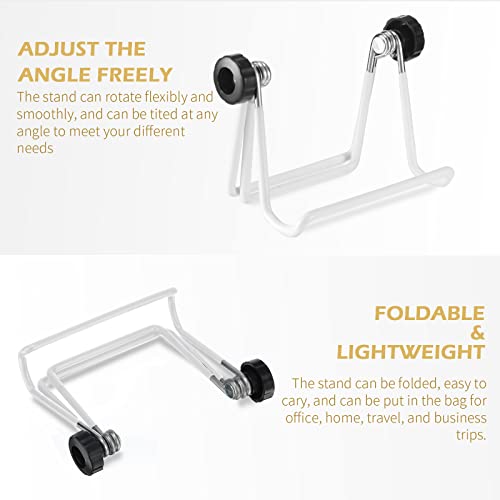 24 Pack Adjustable Easel Stand 3.54'' X 5.12'' Wire Foldable Book Display Stand Plate Stand Picture Frame Stand Wire Photo Holder Stand For Display Book Picture Frame Plates, White #TOP2