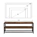 VASAGLE TV Stand, Bench, Console for up to 60 Inch Televisions, Coffee Table, Rustic Brown ULTV50BX