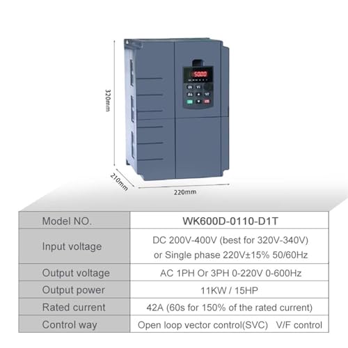 AC 220V/380V 22KW Solar Variable Adjustable Frequency Drive VFD Speed Controller Converter Inverter Motor for 3(Solar 220V 11kw) - Thumbnail 2