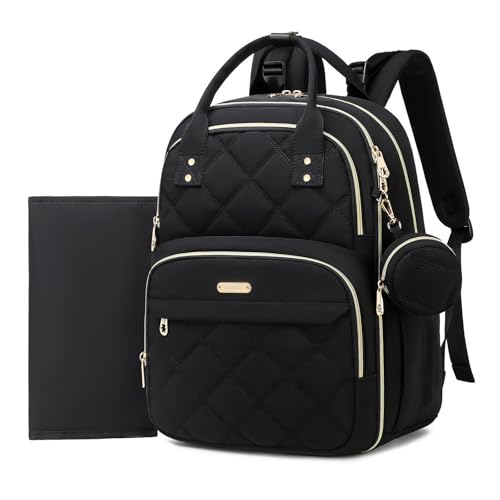 ViveVoy Diaper Bag Backpack with 180° Wide Opening, Large Capacity