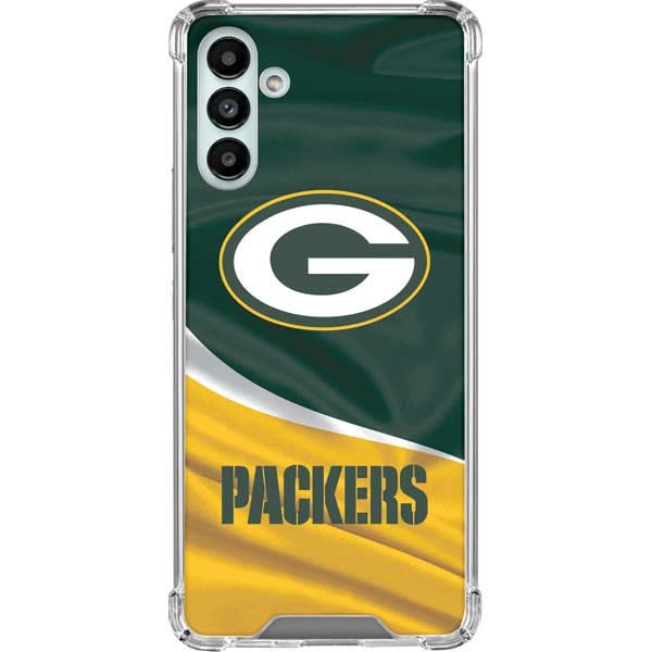Skinit Clear Phone Case Compatible with Galaxy A13 5G - Officially Licensed NFL Green Bay Packers Design