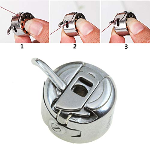 Gircss 2 peças de caixa de bobina para máquina de costura para carregamento frontal 15 máquinas de c