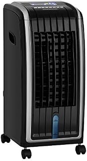 Monzana Air Cooler Humidifier 4in1 Remote Control 5L LED Display Tank Timer Portable Air Conditioning Unit Ventilator Fan Ionizer Air Conditioner