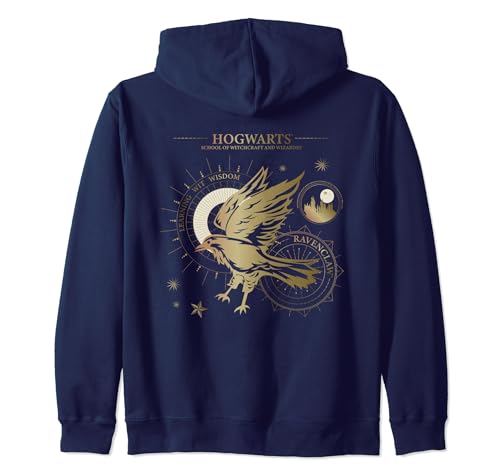 Harry Potter Learning, Wit, Wisdom, Ravenclaw Zip Hoodie