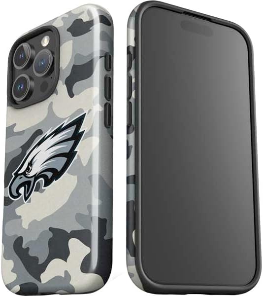 Skinit Impact Phone Case Compatible with iPhone 16 Pro Max - Officially Licensed NFL Philadelphia Eagles Camo Design