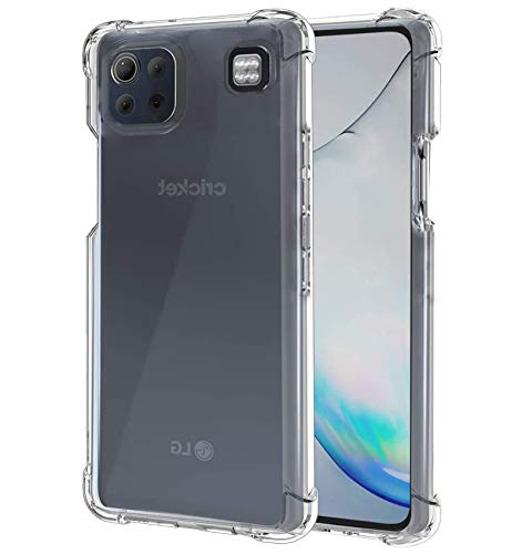 Starhemei for LG K92 5G Case,LG K92 5G Phone Case,Shock Absorption Flexible Gasbag Protection Rubber Soft TPU Anti Dropping Phone Case Cover for LG K92 5G (Clear)