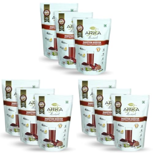 Image of Arka All Natural 3 Pk Digestion Booster Preservative Free Health & Nutritional Instant Energy Drink Powder Mix - 215gm Each (Pack of 3)