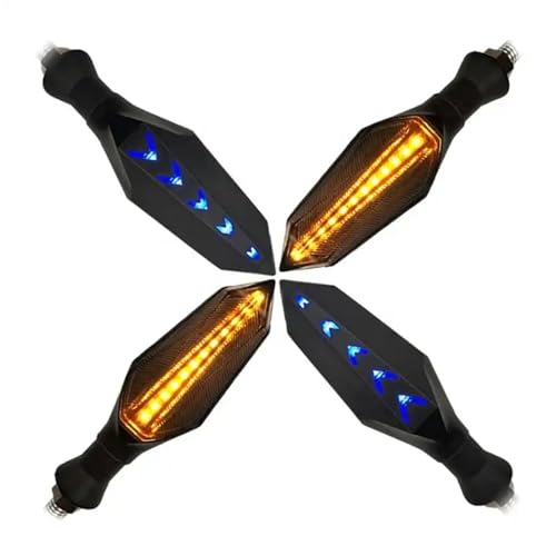 Luces de señal de giro secuenciales tipo flujo de 3W para moto 4