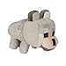 MINECRAFT 8138 - Jinx Happy Explorer, Peluche Senza Cuciture, Colore: Grigio/Grigio
