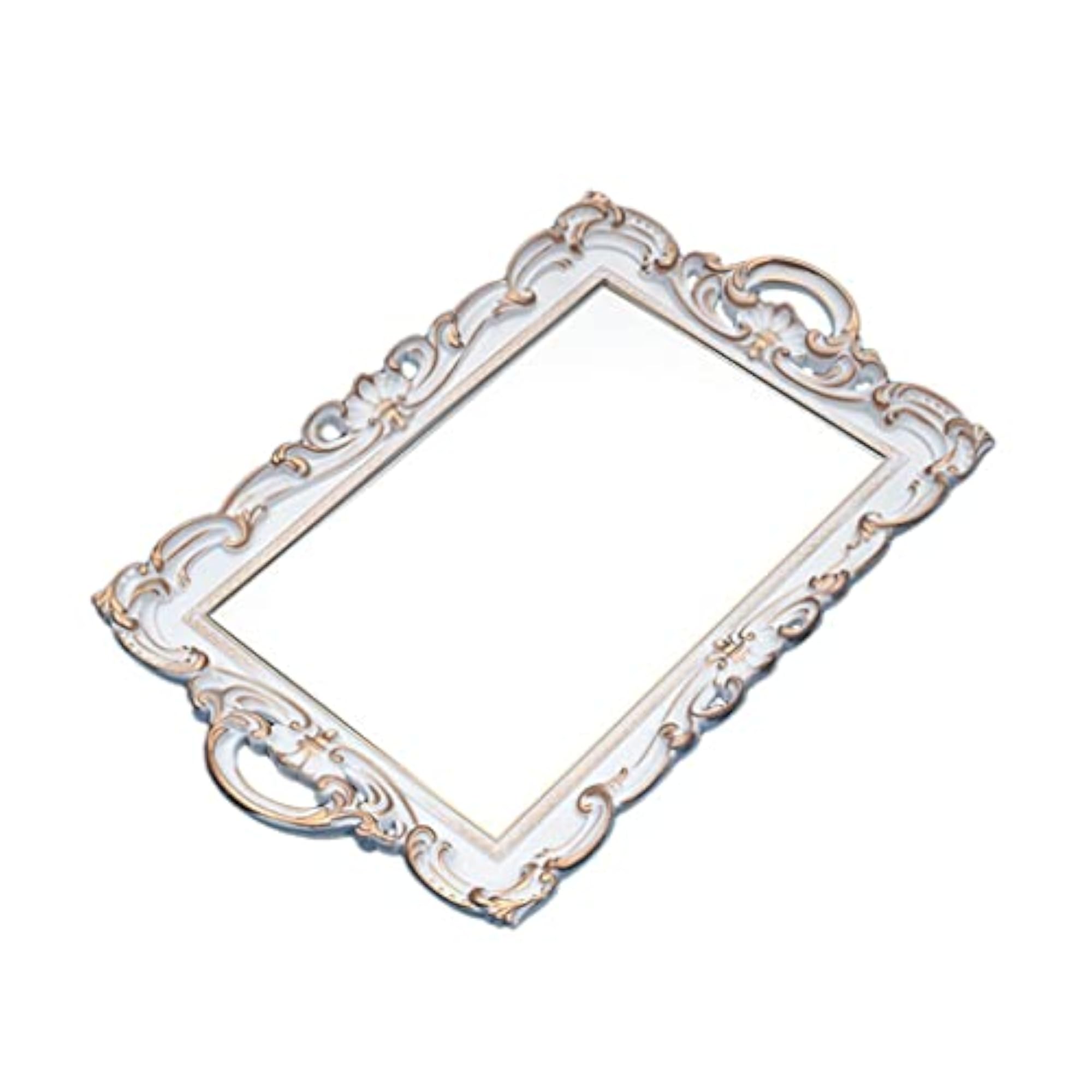 Nordic Retro Mirror Plate Decorative Tray for Home