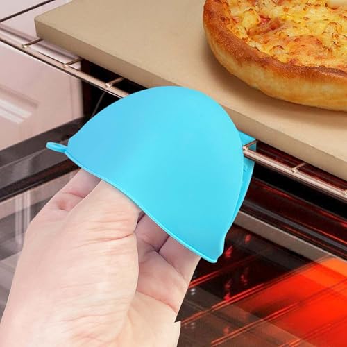 2 peças de luvas de silicone resistentes ao calor, pegadores de panela de silicone para cozinha, mini luvas de forno de borracha, luvas de cozinha, luvas de beliscar, luvas de cozinha fofas
