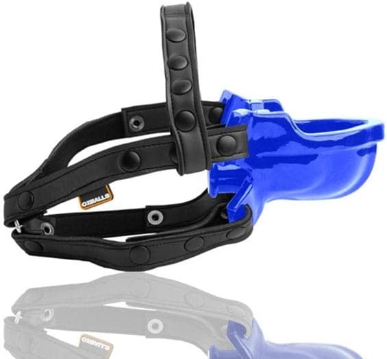 Watersport Strap-on Urinal Gag Police Blue for Adults