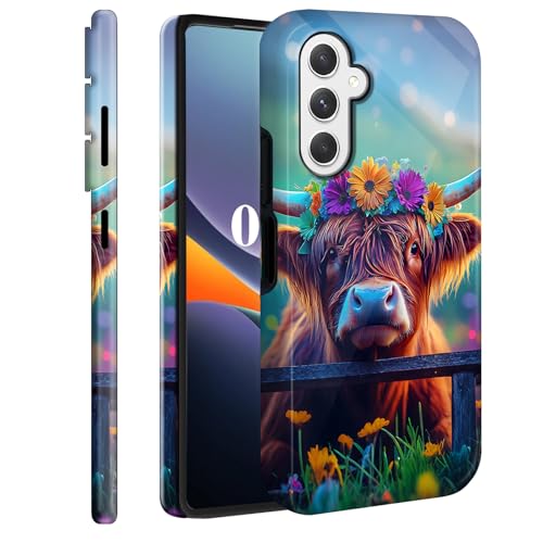 Coque de protection Samsung Galaxy A17 5G rigide antichoc amovible motif fleur de vache