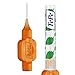 TePe Interdental Brush Original, Soft Dental Brush for Teeth Cleaning, Pack of 6, 0.45 mm, Extra-Small/Small Gaps, Orange, Size 1