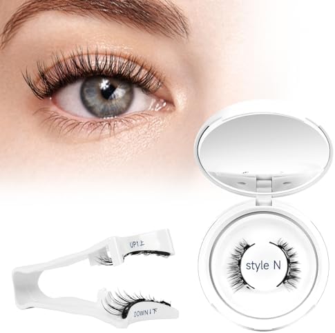 Higu Clace PestañAs MagnéTicas Con Aplicador, PestañAs MagnéTicas Sin Delineador De Ojos, Aspecto Natural, Magnetic Eyelashes No Necesita Pegamento(Kit-N5)