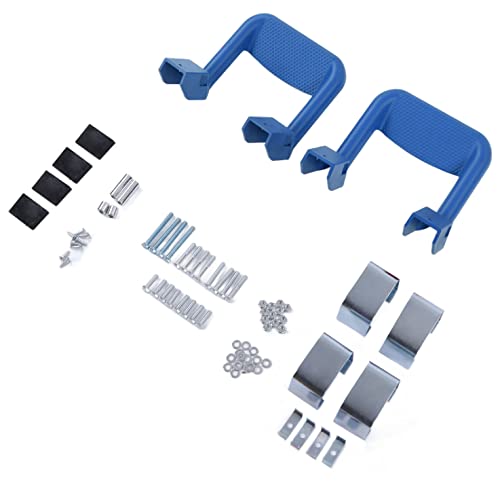 Yangcan Truck Side Step,Universal Truck Aluminum Adjustable Side Hoop Step Powder Coated Includes Mounting Brackets Compatible With Chevy, Ford, Toyota, Gmc, Dodge Ram And Jeep (Blue) #TOP1