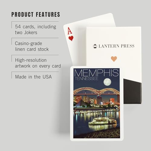 Mazo de 52 Cartas Póker Memphis Tennessee Noche miniatura 3