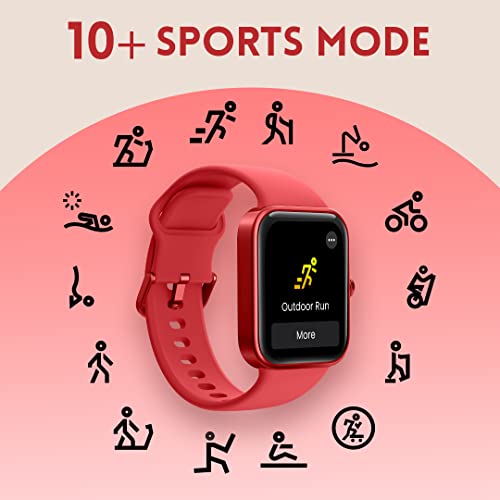 Image of Fastrack Reflex Vox Smartwatch|Alexa Built-in|Bright HD Display|Upto 10 Days Battery|5 ATM Water Resistance|Multiple Sports Modes|100+ Watchfaces|24x7 HRM|Sp02|Stress Monitor|Camera & Music Control