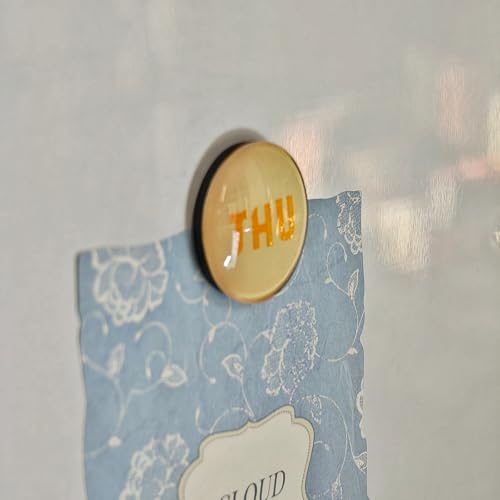 7 imanes decorativos de refrigerador días de la semana miniatura 7