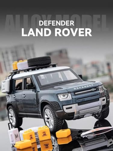 Image of Alokik Enterprise 1:24 Defender Outdoor Edition Die-Cast Metal Pull Back Car with 6 Openable Doors with Sound and Light Toy Decoration car Best Gift Toys for Kids 【Multicolour】