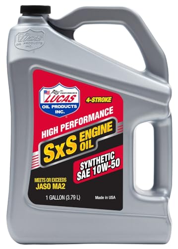 Lucas Oil Synthetic SAE 10W-50 SXS Engine Oil 1 Gallon (Pack of 1)