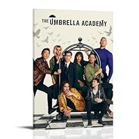 FHILTNMWC The Umbrella Poster Academy Comedy-drama Vintage TV Series Poster Print Painting for Bedroom Canvas Wall Art Aesthetic Decorative20x30inch(50x75cm) Frame-style