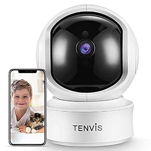 TENVIS 2K 3MP Indoor Security Camera Dog Camera with Phone App SoundAI Motion Detection Auto Tracking PanTilt WiFi IP Camera 2 Way Audio Night Vision Works with Alexa BabyNannyPet Camera