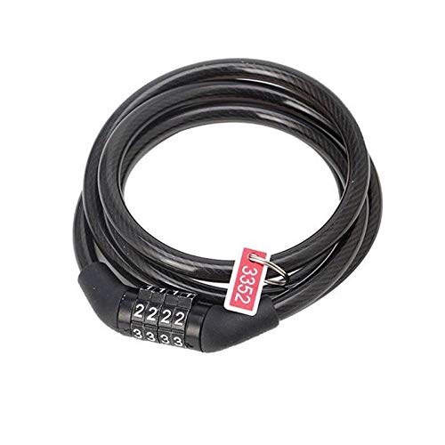 Antivol for vélo à code 4 chiffres et chaîne en câble d'acier