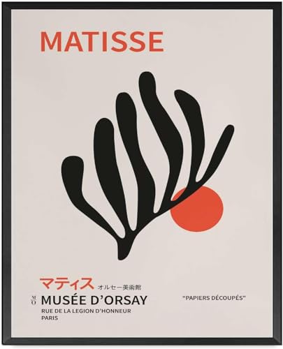 Arte botánico Sunset póster de Matisse para renovar paredes vacías con lienzos vintage
