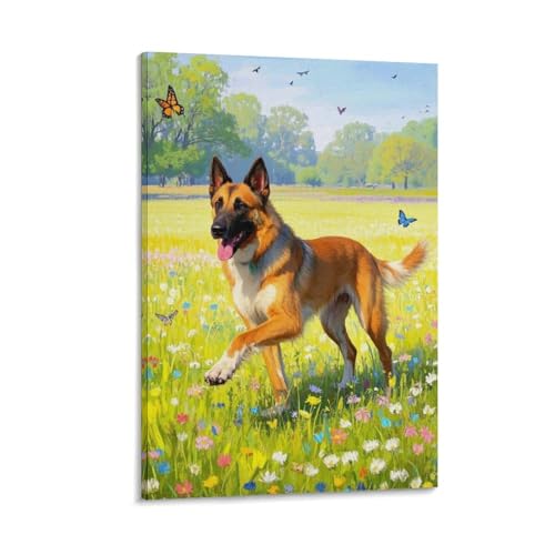 Malinois belge Murale Tableau Toile pour passionne de chien KDXVMLQPY