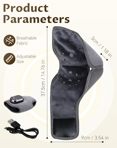 Masajeador Triple Método, 3 en 1 para Neuropatía, Inalámbrico y Ajustable con Terapia de Calor, Amasado Shiatsu y Compresión de Aire (1 unidad) miniatura 7