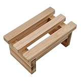petit banc en bois pour enfants Marchepied court : ce tabouret a de multiples fonctions, pratique et simple, donc adapté à l'intérieur et à l'extérieur, tabouret à deux marches pour enfants