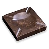 Bey Berk Black Marble Cigar Ashtray