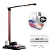 Produktbild TEEPAO Quadruple QI Wireless Charger Lampe, Legierung, 10 W schnelle, kabellose Ladestation mit LED Schreibtischlampe für iPhone, iPod, IWatch, Samsung Android Geräte gleichzeitig
