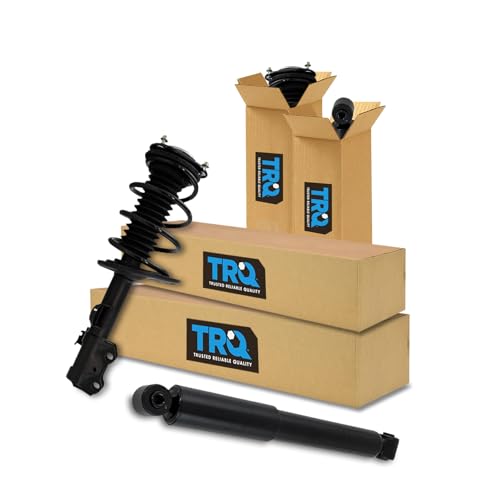 Image of TRQ Front and Rear Complete Strut Assembly & Shock Absorber Kit Complete Strut & Coil Spring Assembly Compatible with 2013-2018 Toyota RAV4