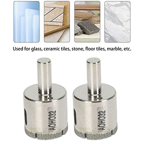 Set de 2 brocas diamantadas 32 mm para vidrio y cerámica miniatura 3