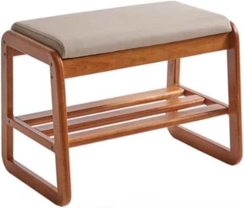 低い木の椅子 玄関 腰掛け 玄関スツール 踏み台 お年寄り 玄関ベンチイス トランスチェア トランスベンチ サポート 玄関用 収納機能付き 木製 (ブラウン)