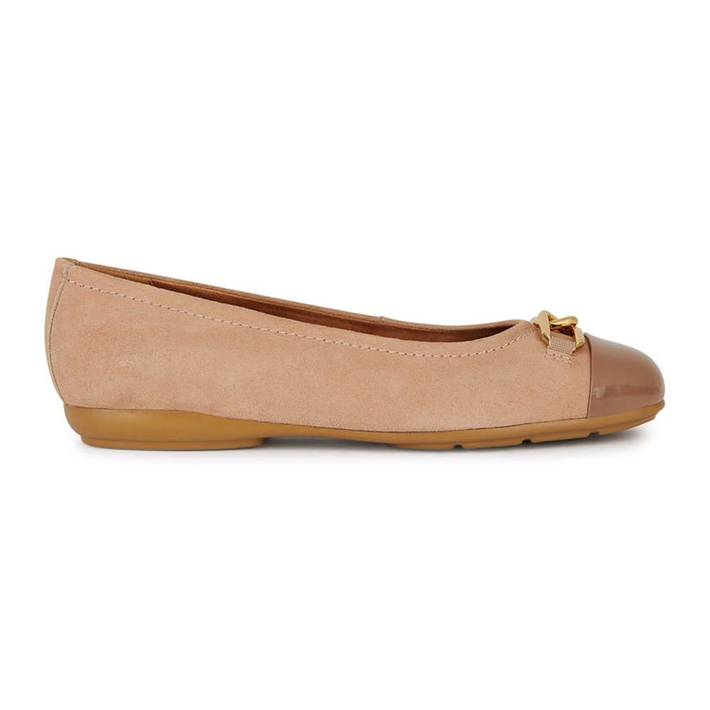 Geox Women's D Annytah A Ballet Flat, Nude, 6.5 UK