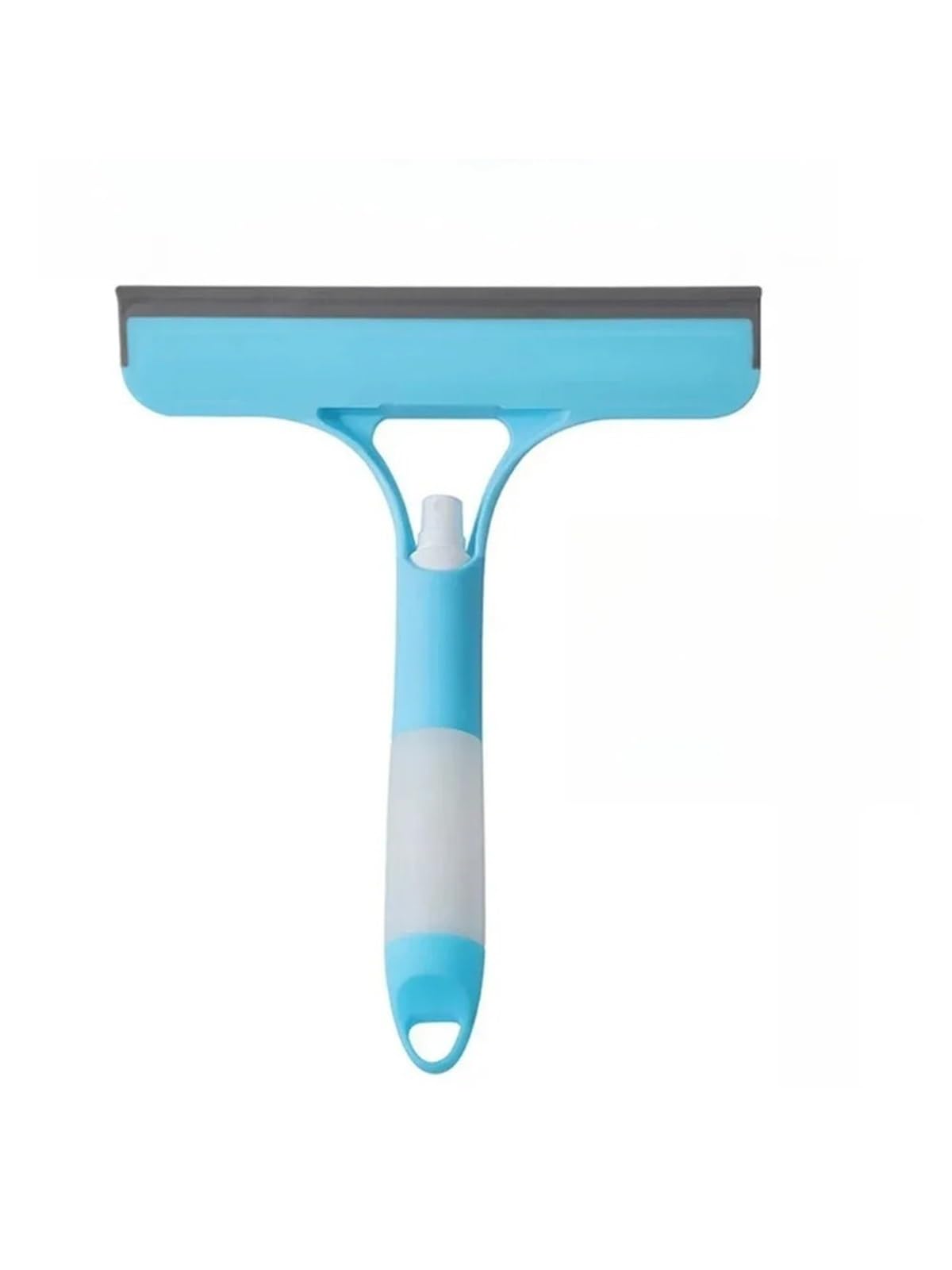 Glass Water Squeegee 2pcs Integrated Sprayer Glass Scraper Household Window Water Removing Cleaning Tool(SKY BLUE)