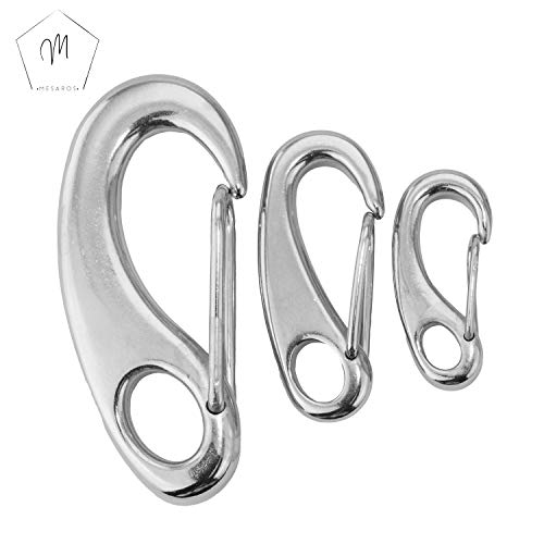 MESAROS® - Ganci a scatto in acciaio inox A4, 5