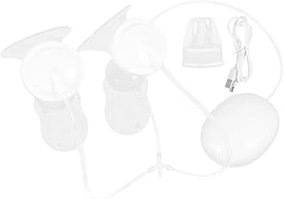 Gatuida 1 Juego extractor de leche eléctrico bomba manual bomba de leche materna bomba electrica bomba de mano para amamantar polipropileno (pp) blanco