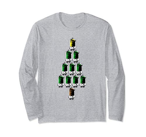 Vacuum Tube Christmas Tree Radio Tubes Amp Collector Long Sleeve T-Shirt
