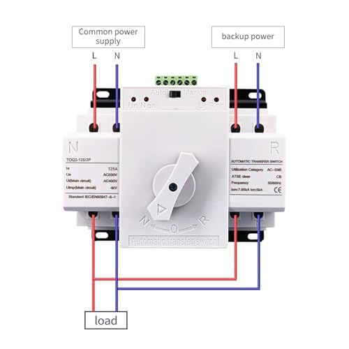 ATS interrupteur de transfert automatique 2P 125A pour éviter les pannes - 4