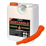 SOLEILUX Bioetanolo combustibile per stufe Bio 10LT Con travasatore in omaggio - inodore n...