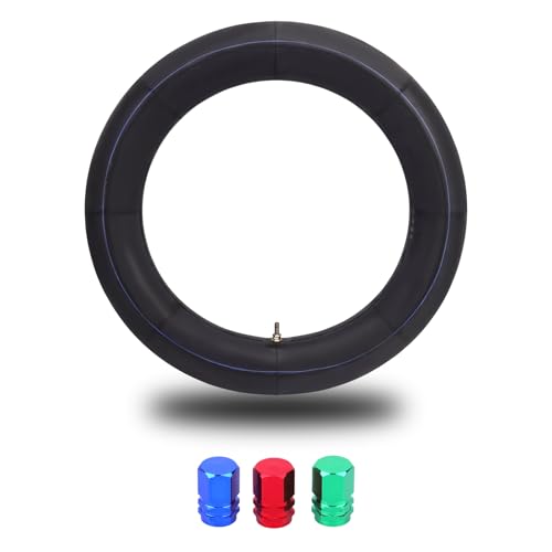 130/90-16 Motorcycle Inner Tube 5.00/5.10-16 Compatible with 150/80-16 140/80-16 140/90-16 Heavy Duty Balance Inner Tube TR4 Straight Valve Stem for Street and Off-Road Applications