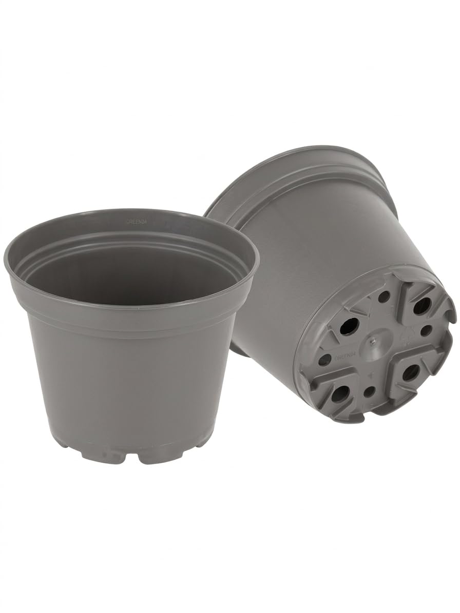 GREEN24 50 Runde Mini Pflanztöpfe Ø 7 cm Anzuchttöpfe Pflanztöpfe Blumentöpfe Saattöpfe runde Töpfe (50 Stück) Garten