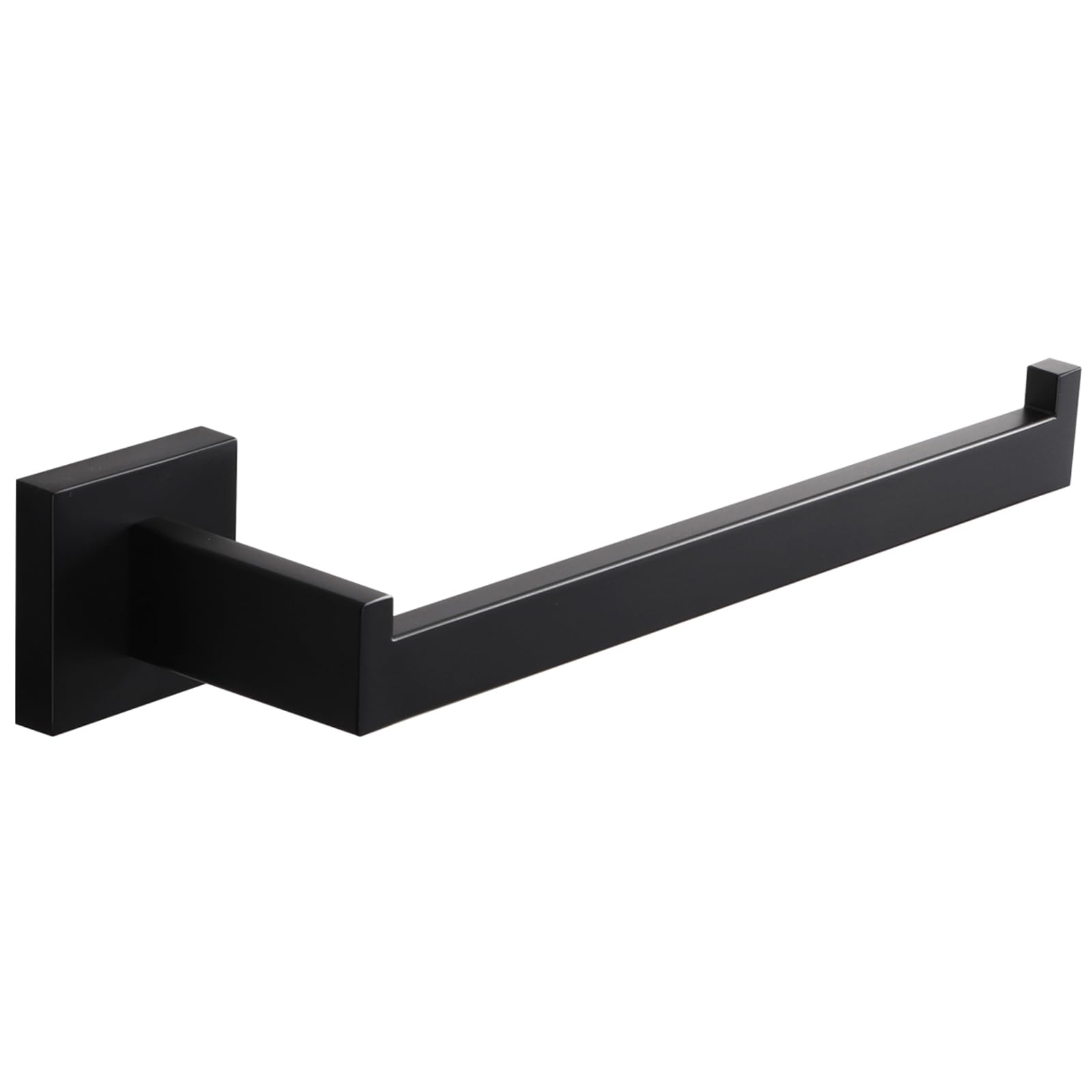 lanc bathroom hand towel holder matte black hand towel bar 10 inche right side square towel ring for kitchen cabinet toilet door wall mount stainless steel modern towel racks hanger, a8806mb