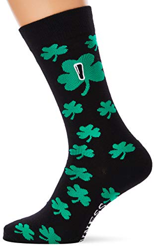 Guinness Socks With Green Shamrock Print